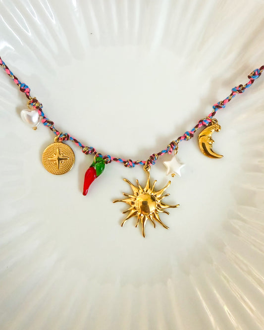 Sun & moon magic necklace
