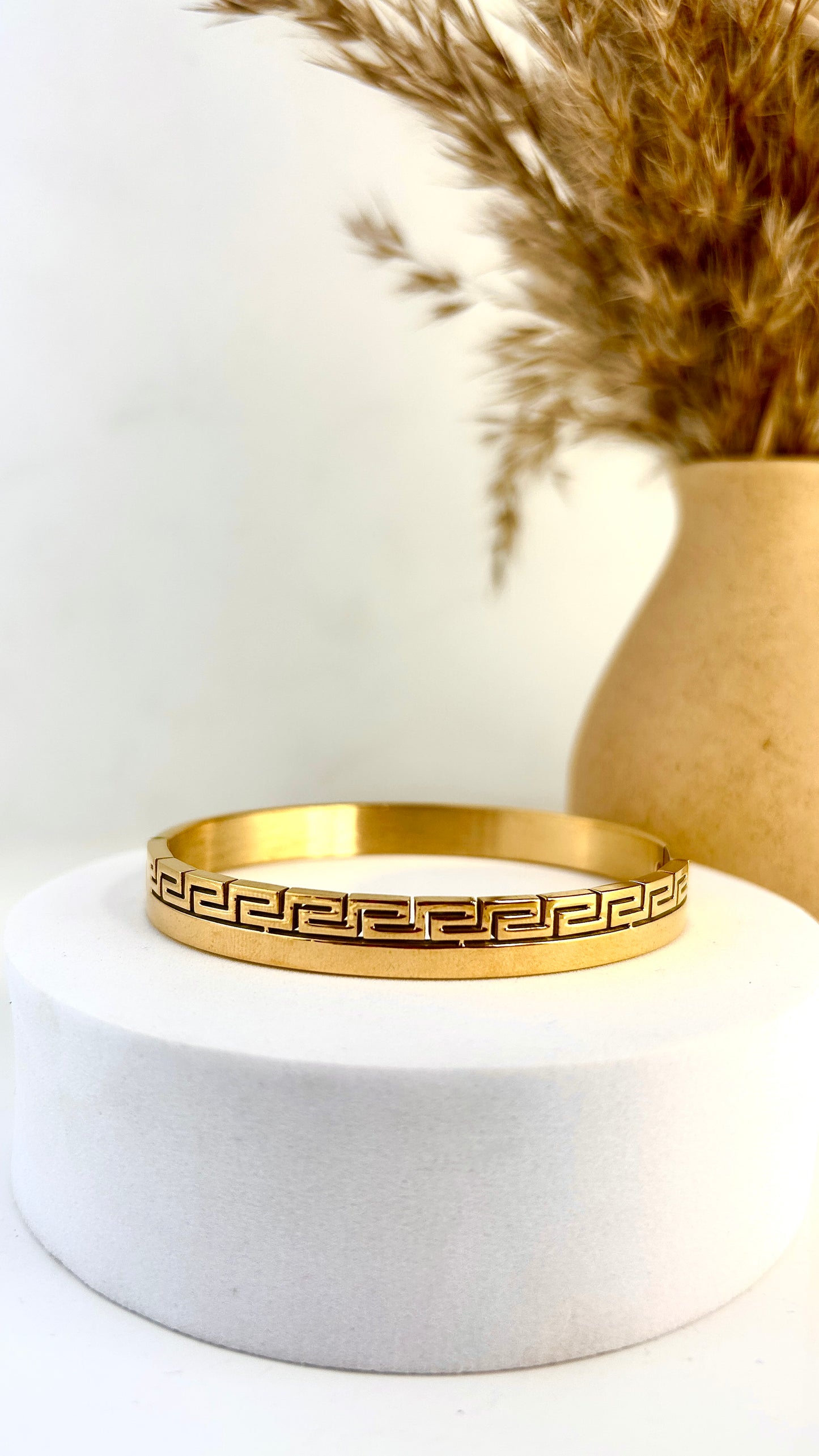 Greek Patterned Men Bracelet