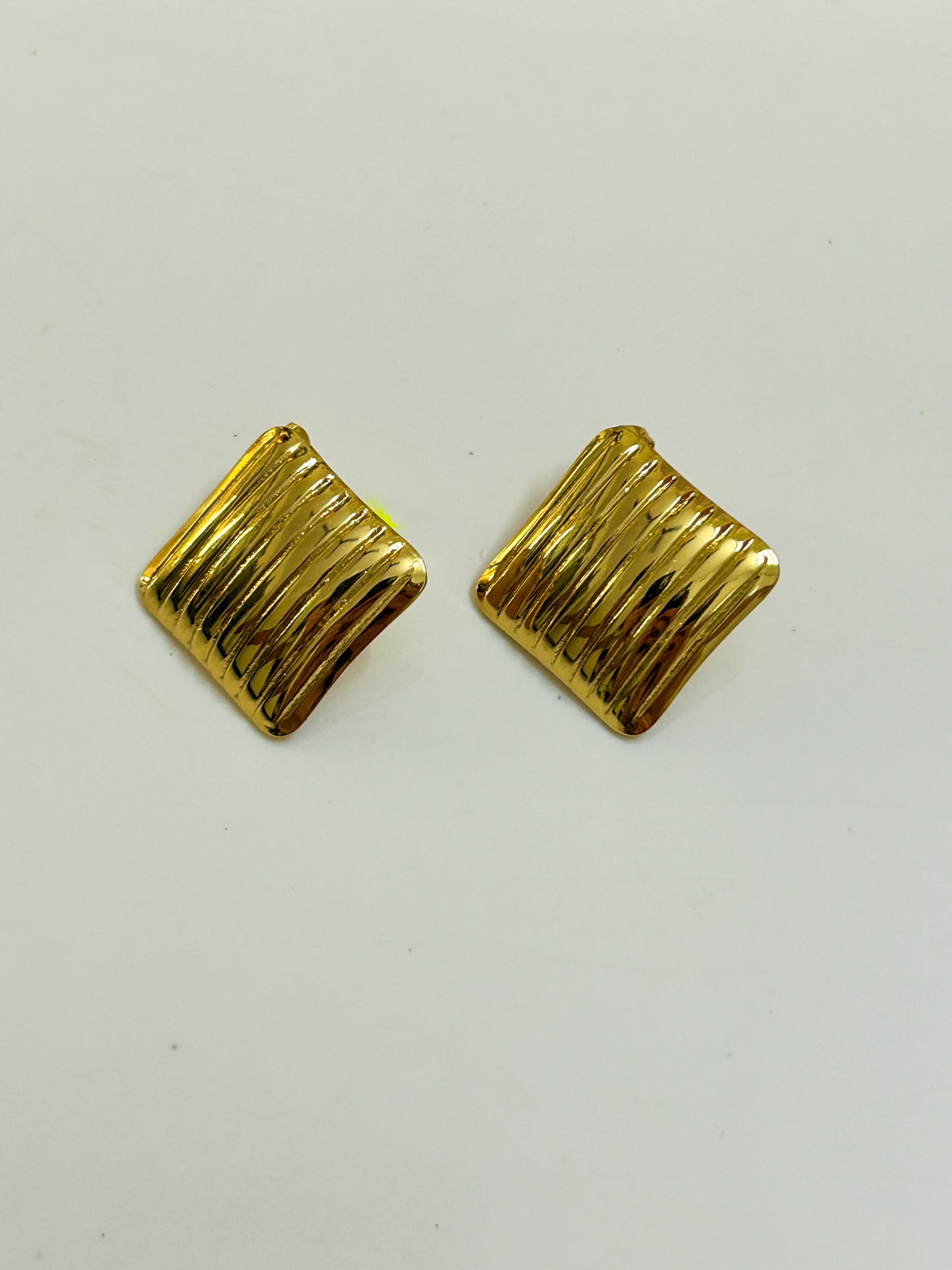 Square statement earring