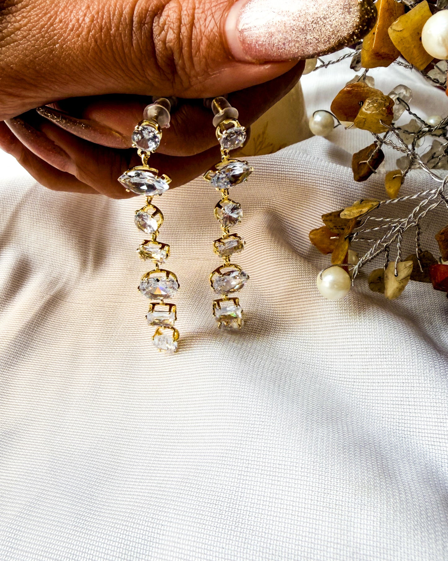 Stunning crystal earrings