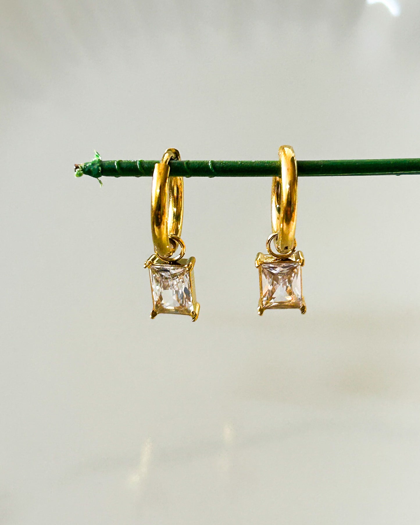 Studded hoops