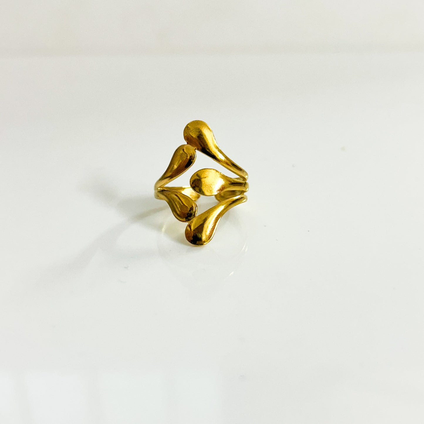 Bubble adjustable ring