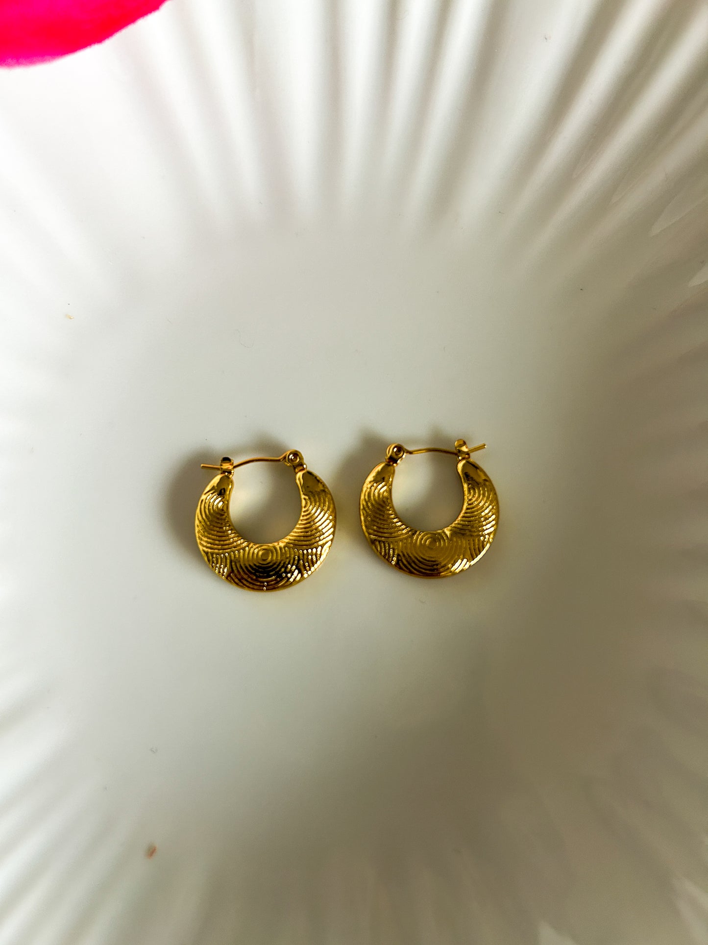 Vintage pattern hoops