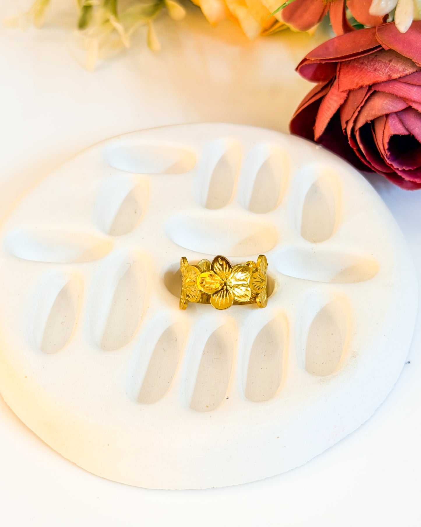 Summer flower Adjustable ring 1