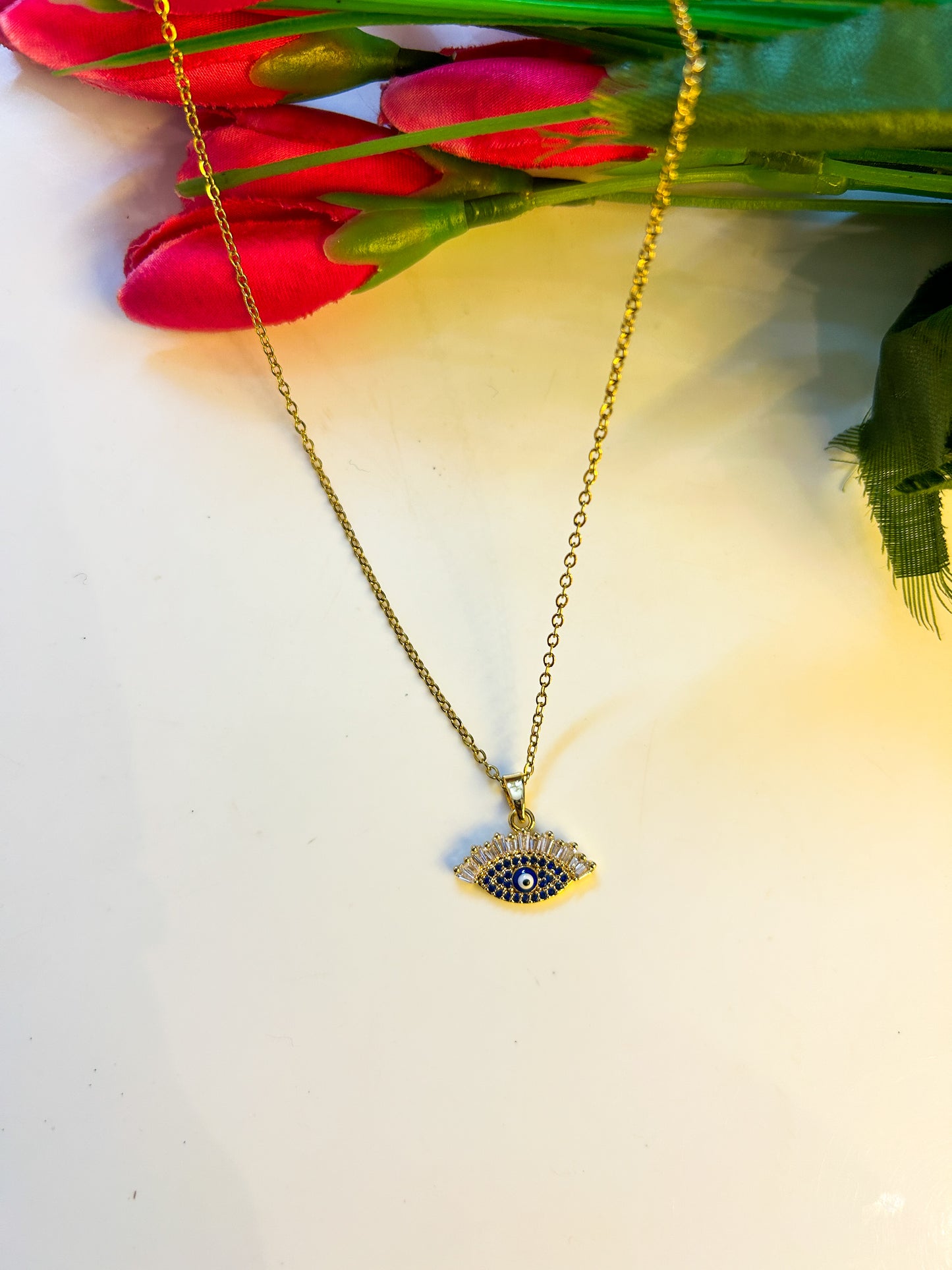 Beautiful evil eye necklace