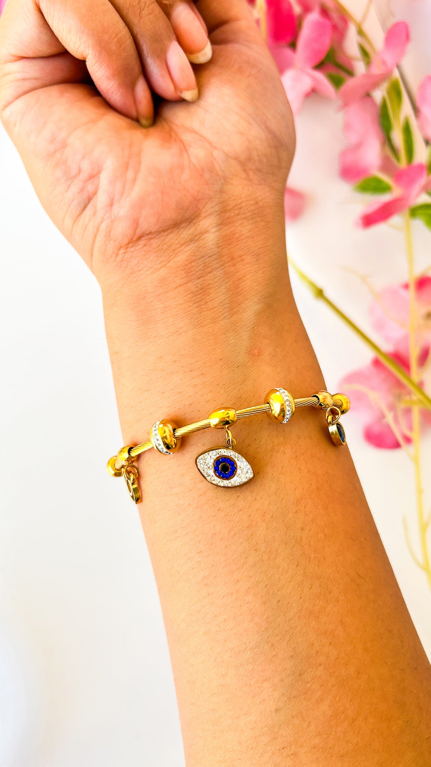 Evil eye charm bracelet