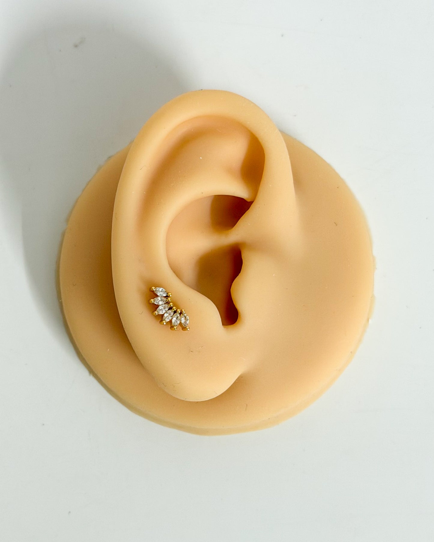 6 petal lotus ballback studs (Ss)