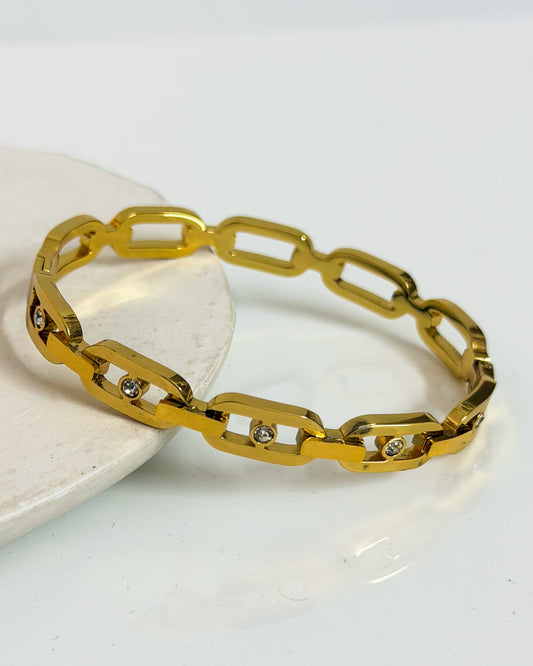 Paper clip design bracelet