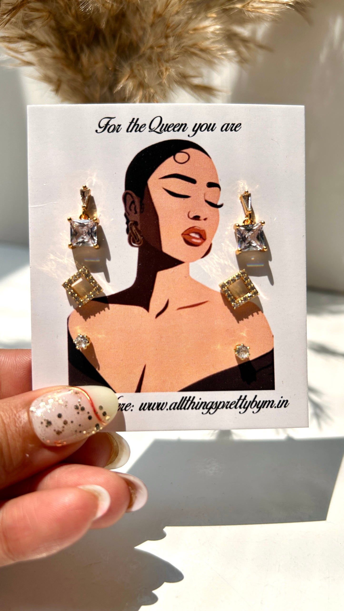 Drop stone multiple piercing combo