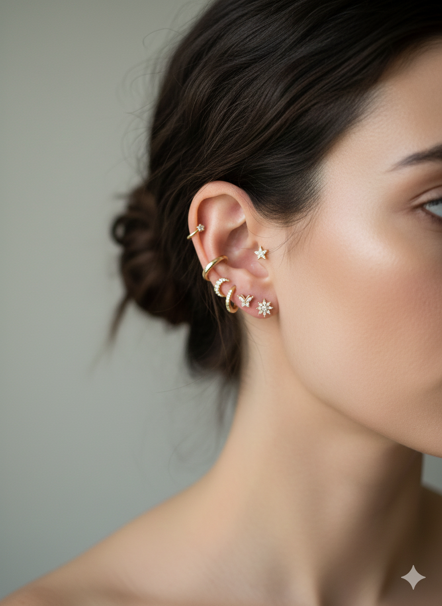 Multiple piercing earrings