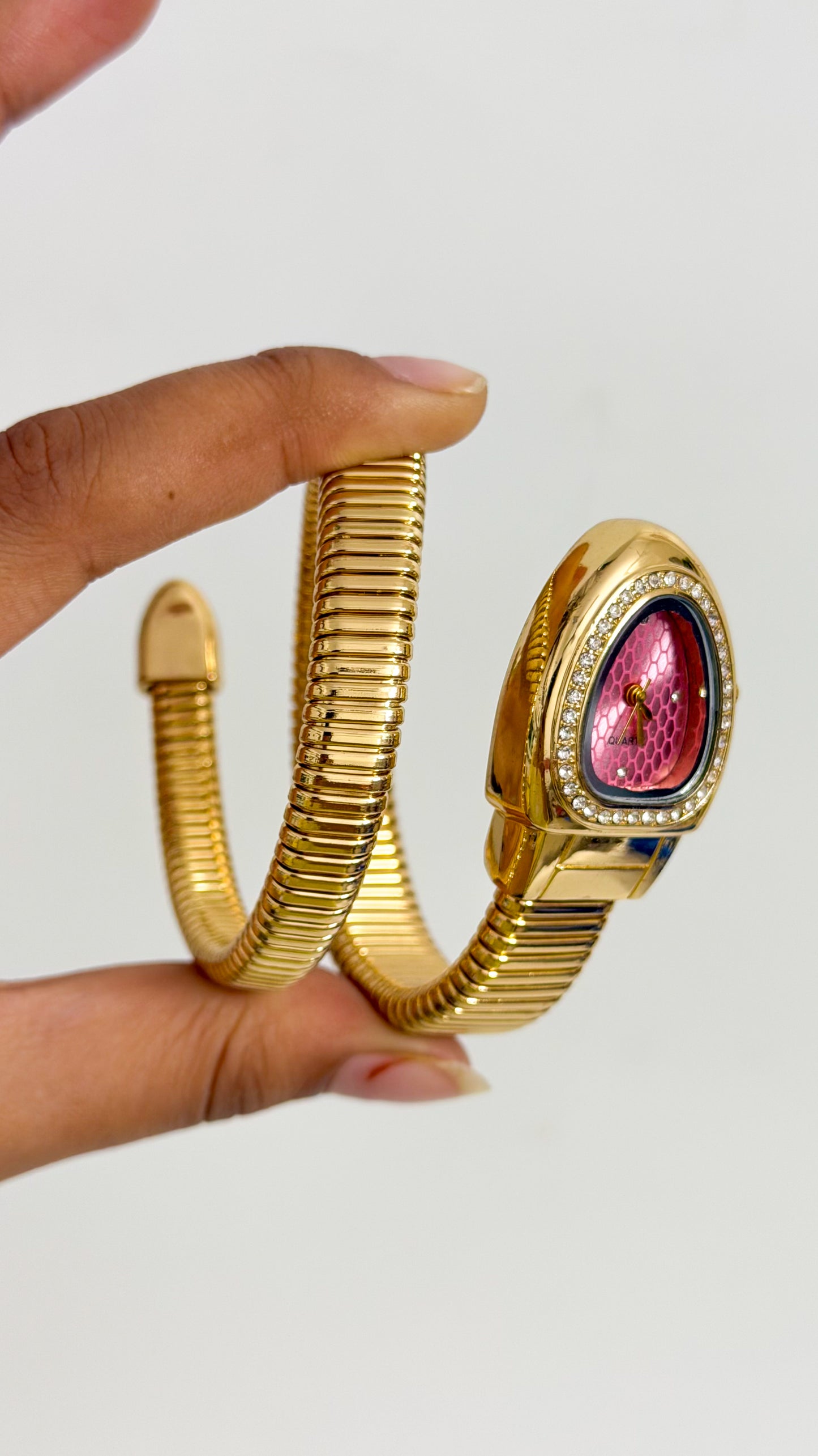 Blush Serpent Wrap Watch