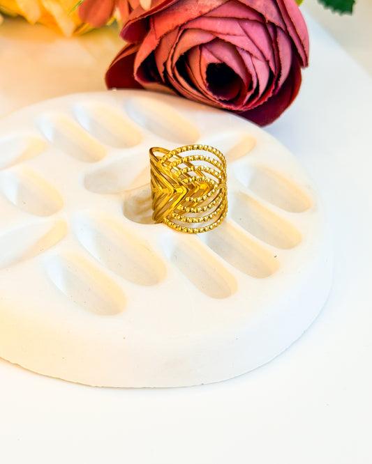 Designer 2 way adjustable ring