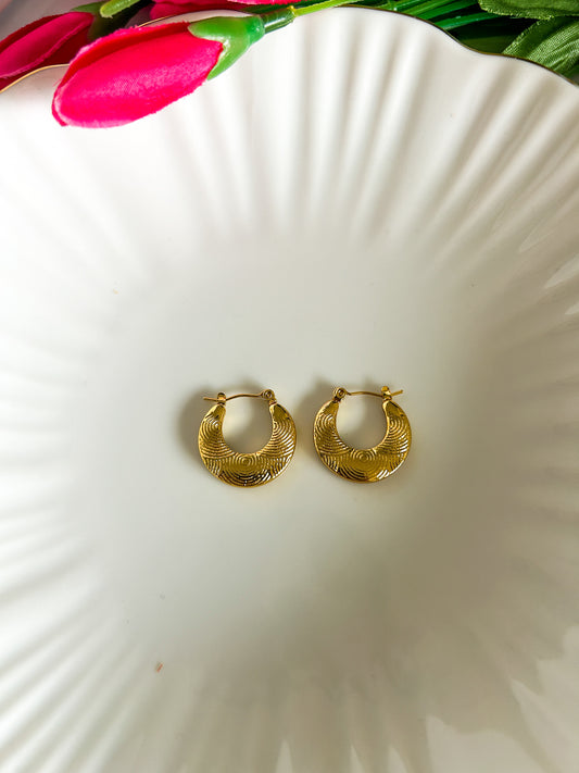 Vintage pattern hoops