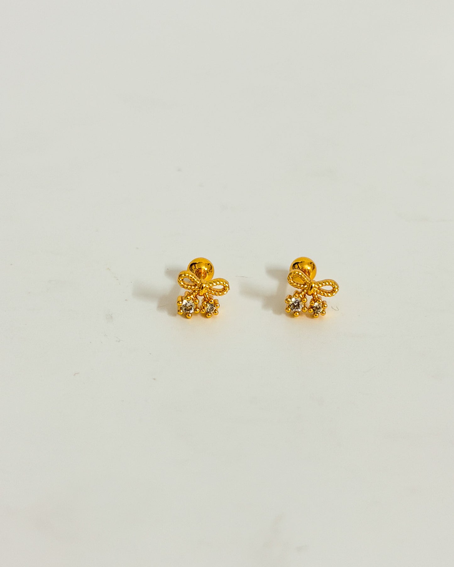 Mini bow ball back studs
