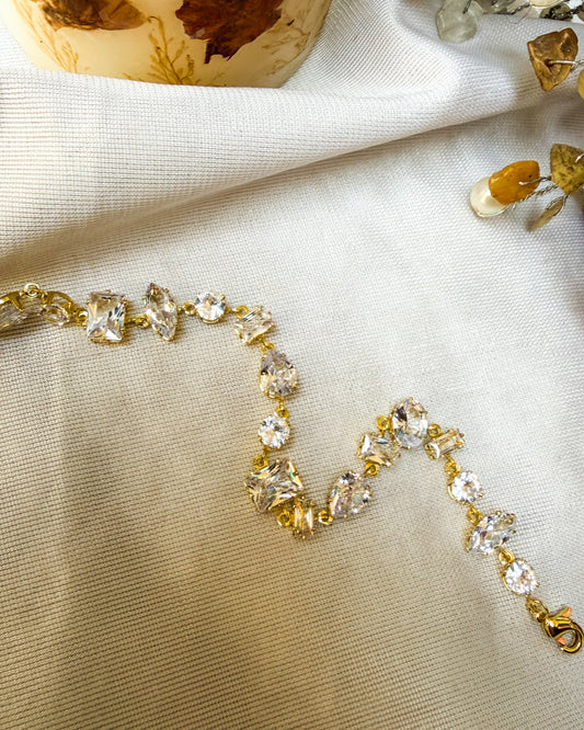 white crystal bracelet