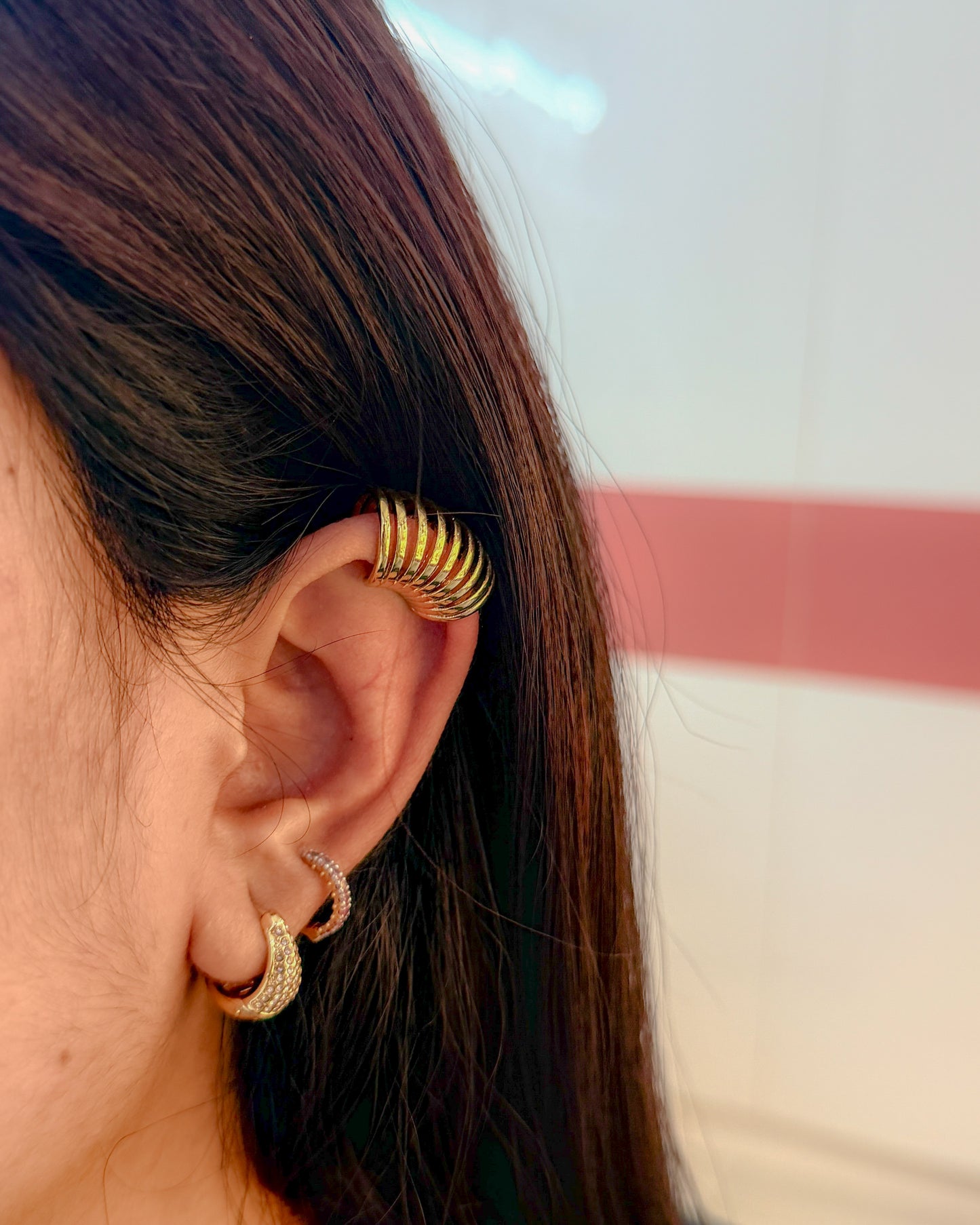 solid gold no piercing Earcuff