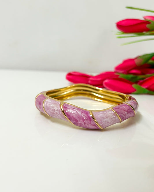 Purple swirl Italian bracelet