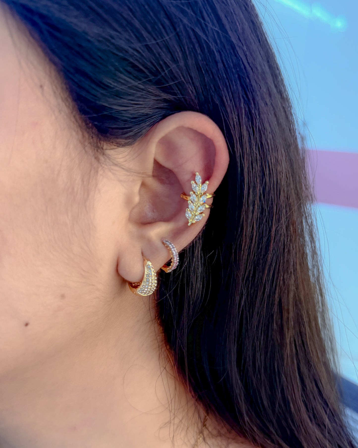 leafy climber no piercing Earcuffs