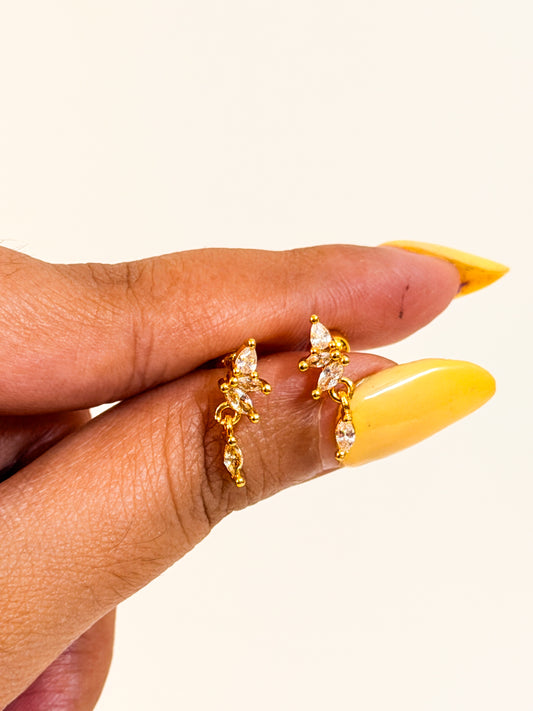 Hanging fairy ball back studs