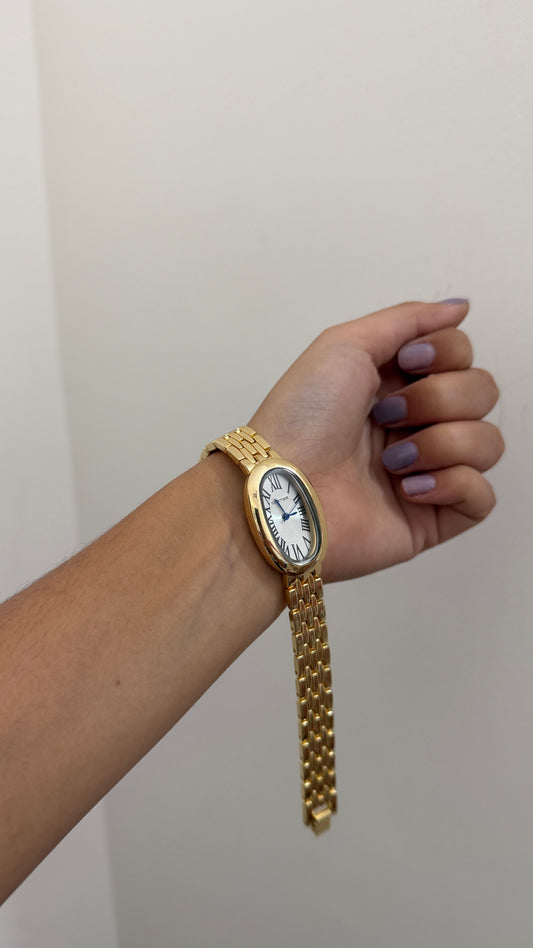 Cartier oval dial watch