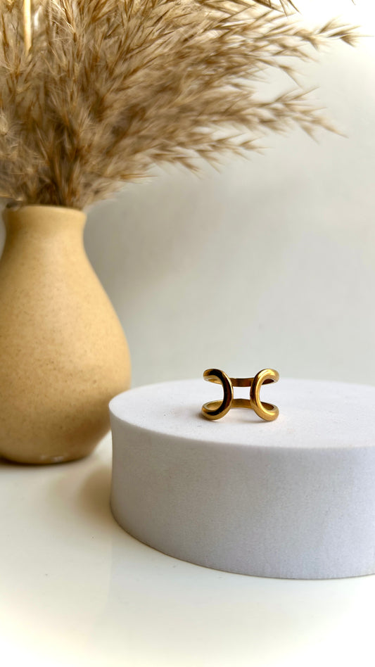 2 way layered adjustable ring