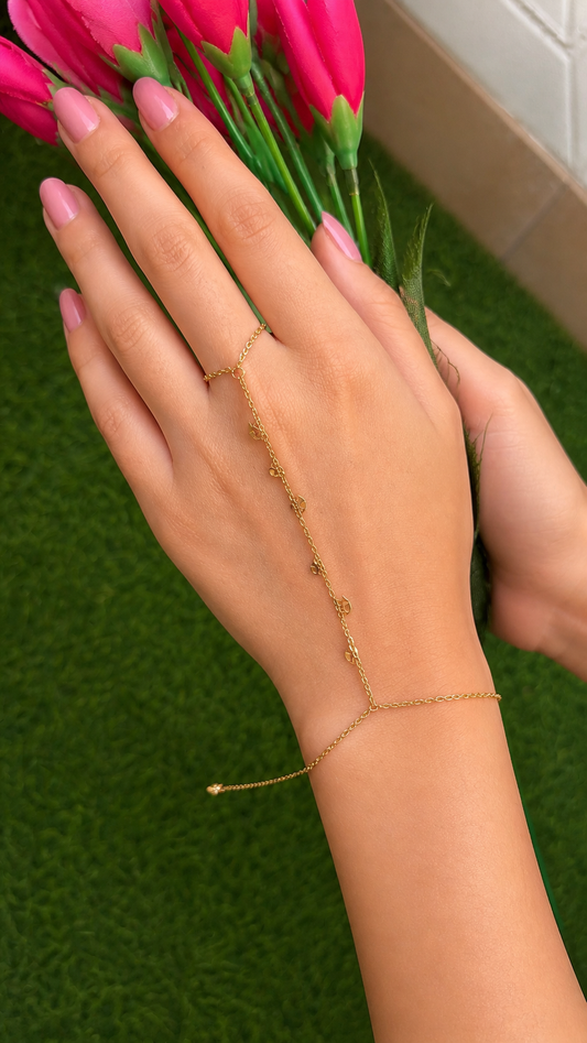 Evil eye hand chain