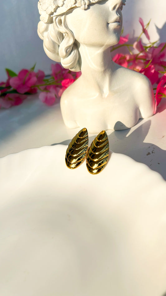 Almond drop earrings