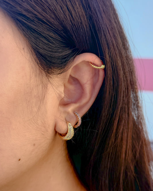 mini stone no piercing Earcuffs
