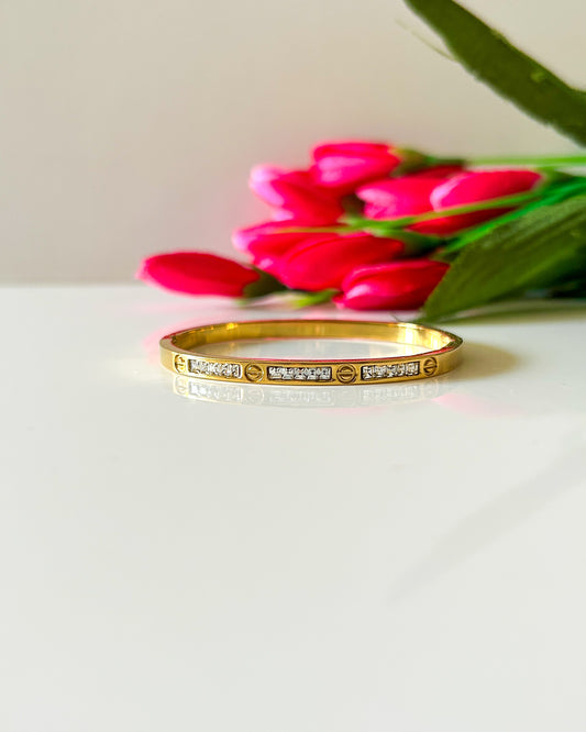 Studded Cartier bracelet thin wrist / baby size bracelet