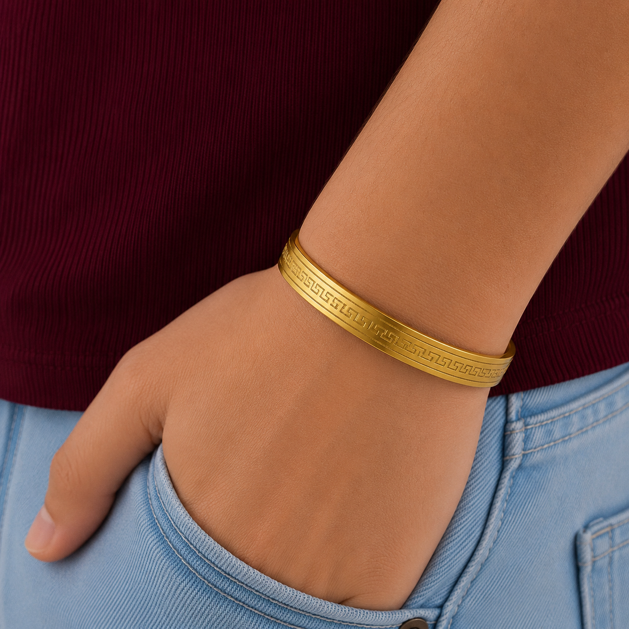 Greek design men bracelet