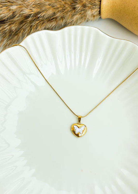 Hearty butterfly necklace