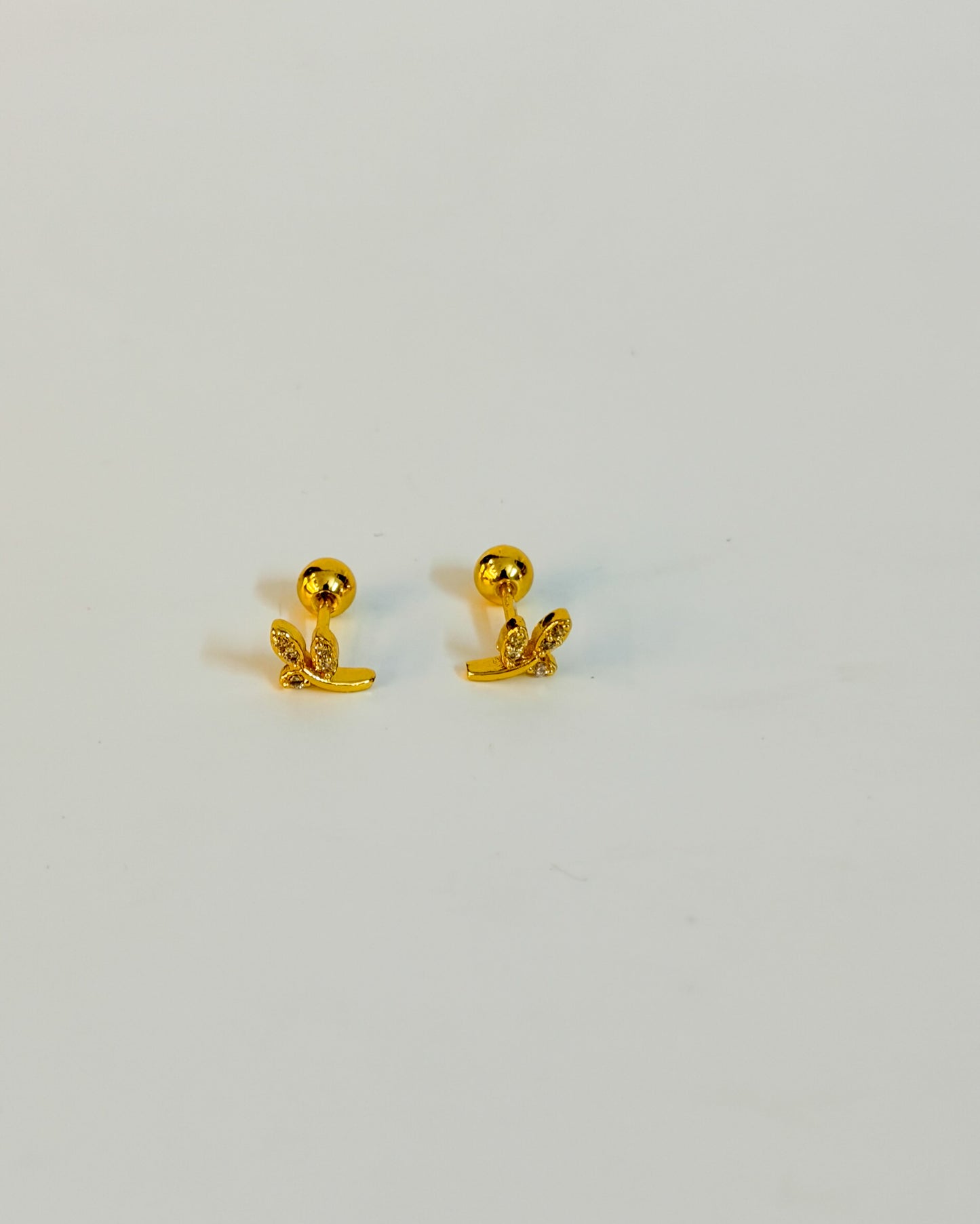 Mini leaf ball back studs