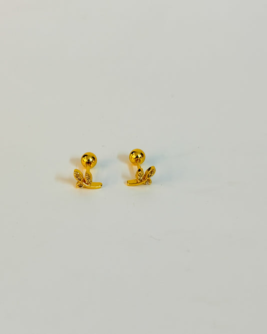 Mini leaf ball back studs