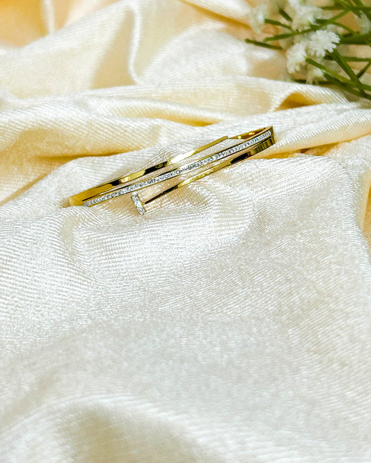 Thin studded nail bracelet