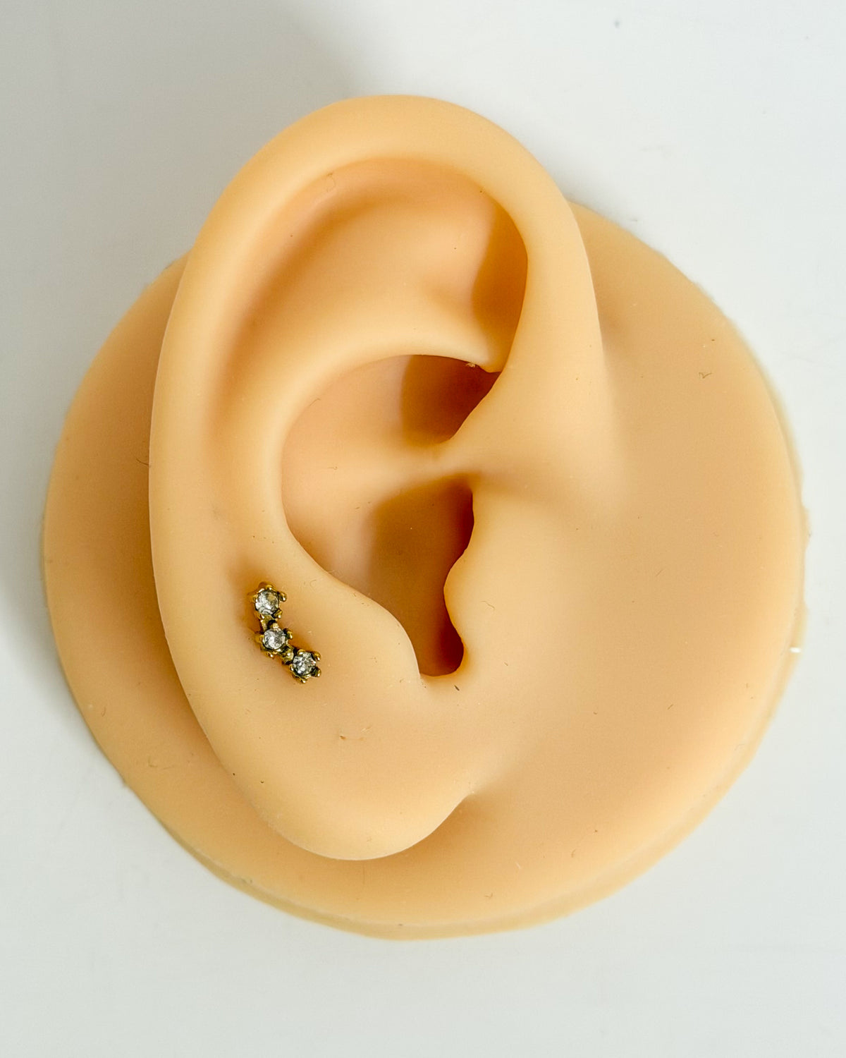 3 stone ballback studs (Ss)