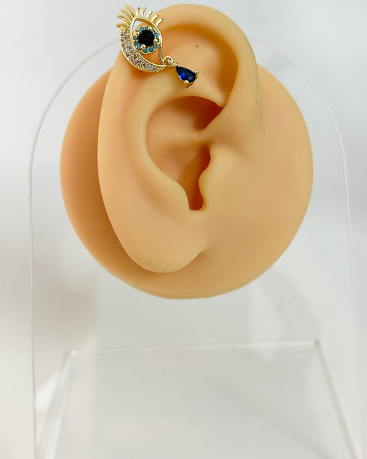 Evil eye no piercing press on earcuffs