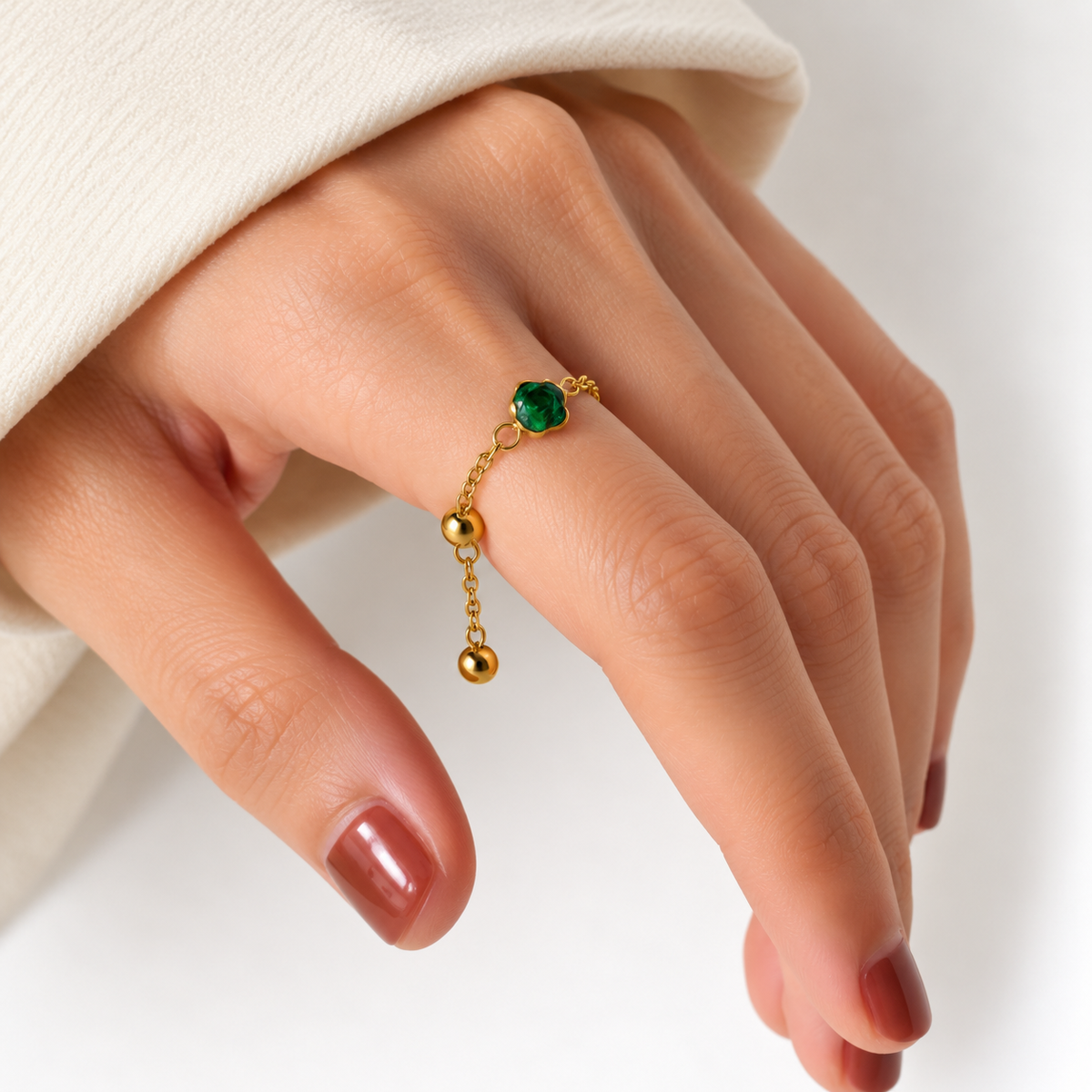 Flower adjustable chain ring