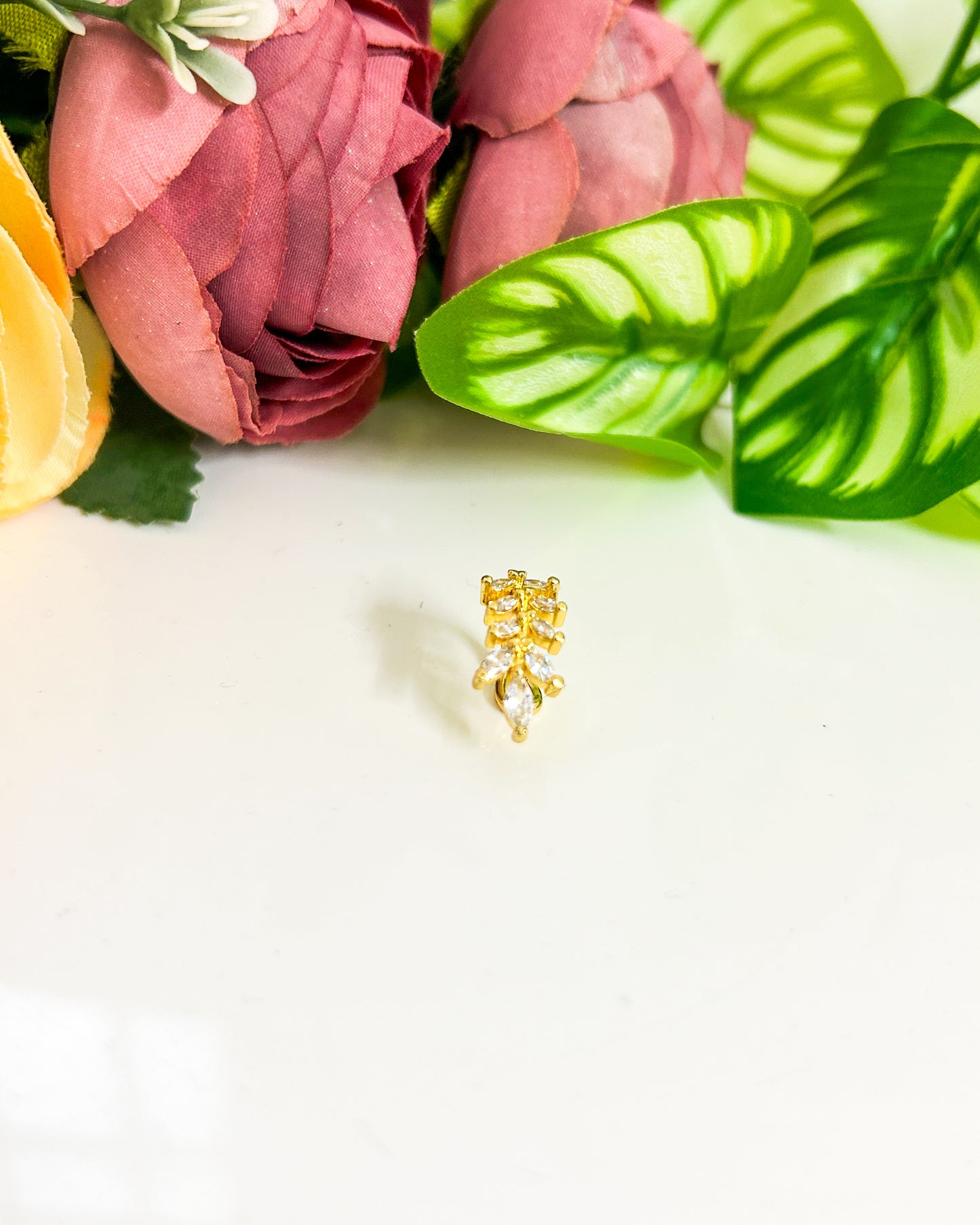 leafy 2 no piercing Earcuff