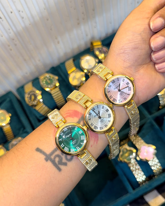 Blush tone bracelet watch