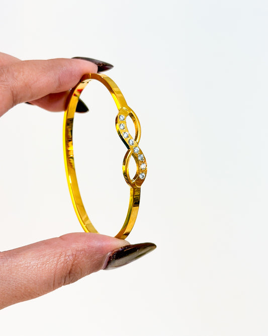 Infinity studded bracelet