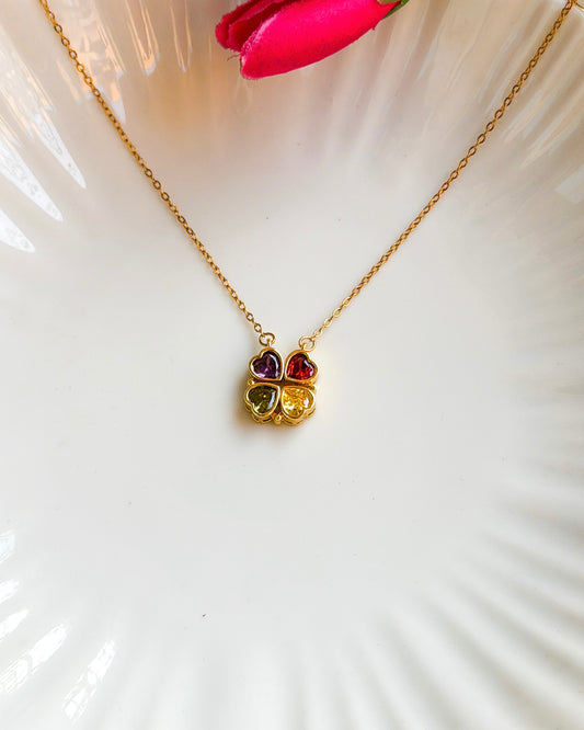 Multi colour magnetic necklace