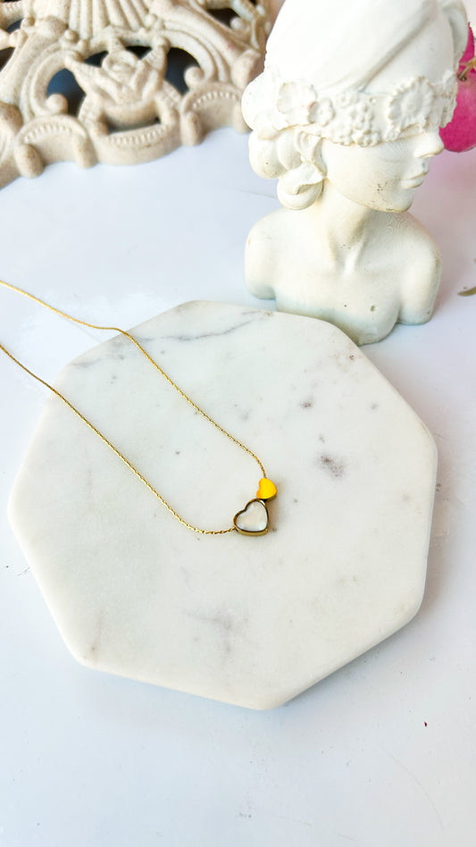 Dual heart necklace