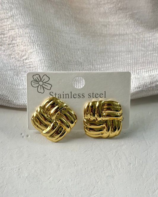 Mini square Statement Earrings