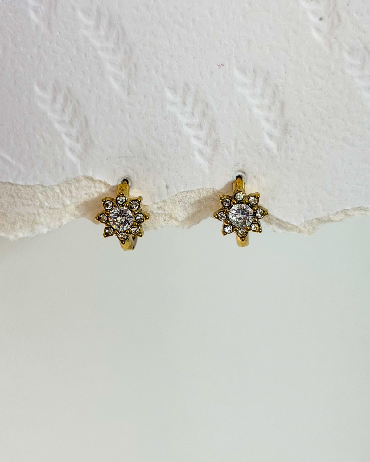 White studded floral Huggies