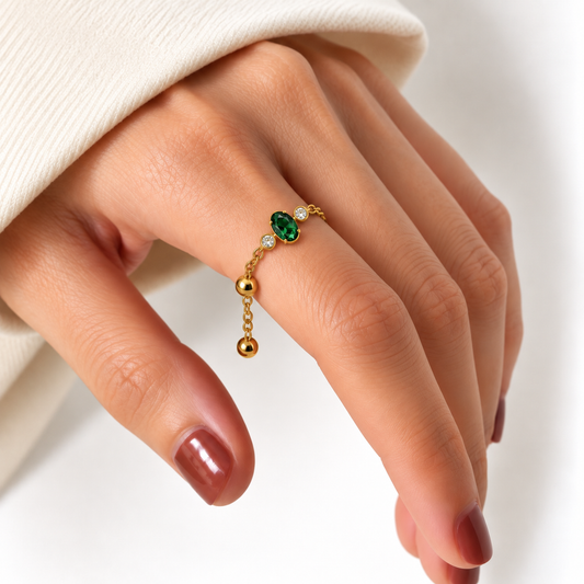 Dual stone adjustable chain ring