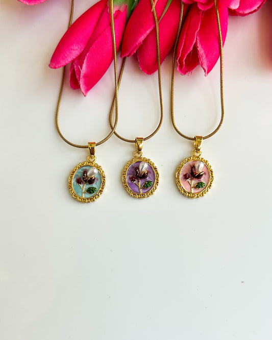 Mini floral vintage necklace
