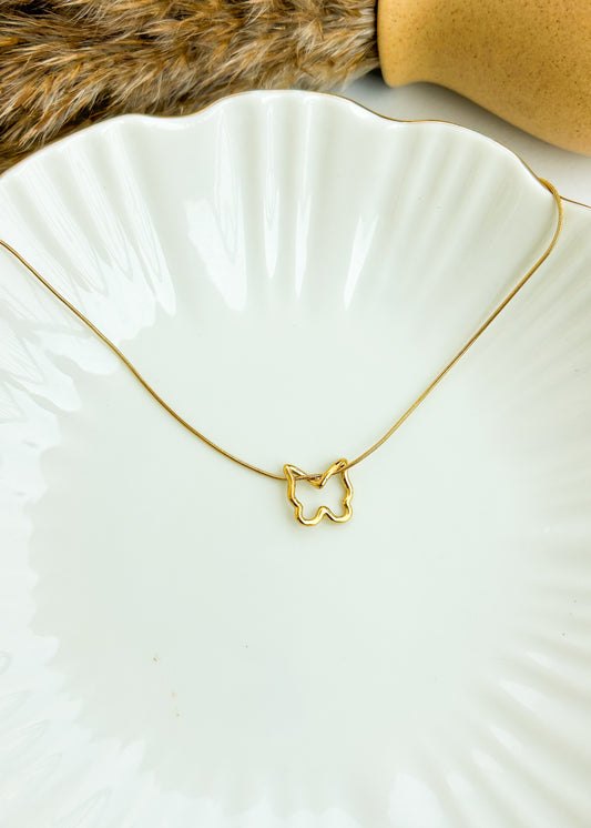 Loop butterfly necklace