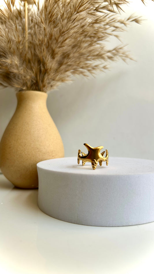 Starfish adjustable ring