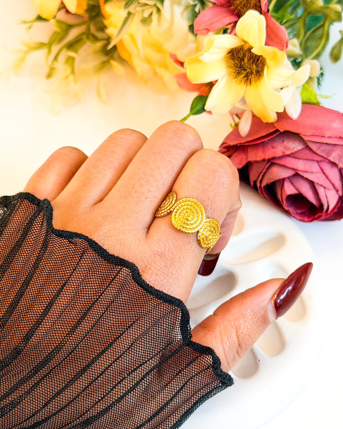 Circle around adjustable ring