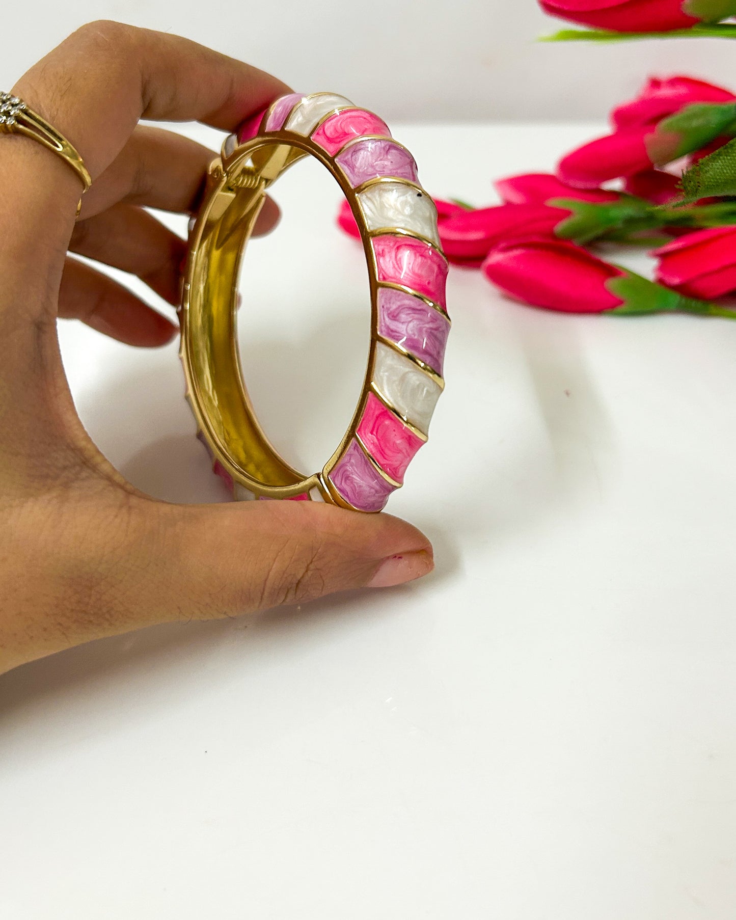 Swirl multicoloured Italian bracelet
